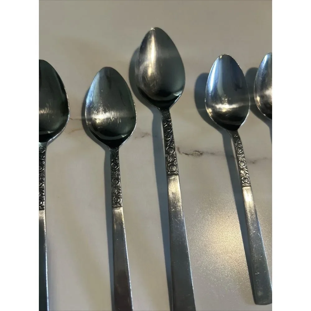8 National Stainless Steel Flatware‎ N.S. Co. Japan Tablespoons